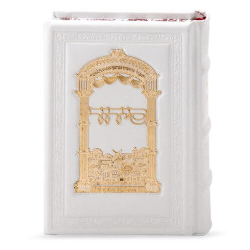 סידור עת רצון  עור אמיתי עם פלקטת זהב  - נוסח אשכנז